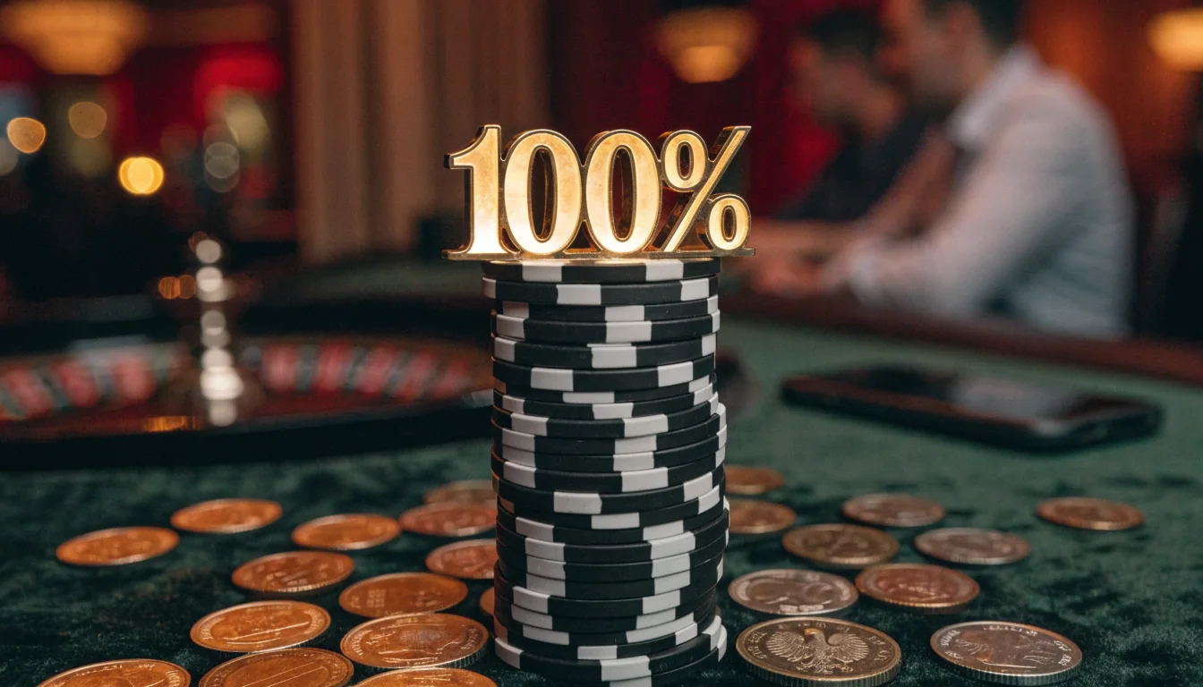 Bonus kasynowy 100%: zasady i warunki oferty
